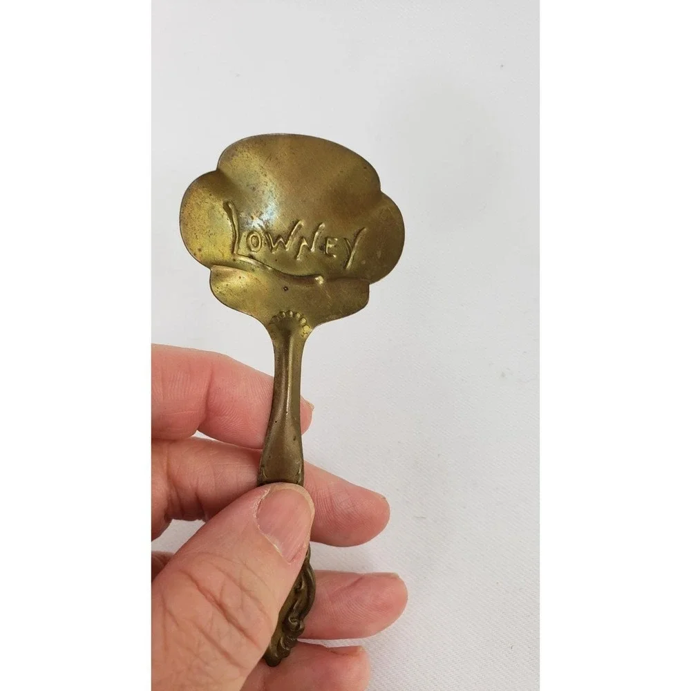 Antique Chocolate Bon Bon Spoon‎ LOWNEY'S 1900 Advertising collectible utensil